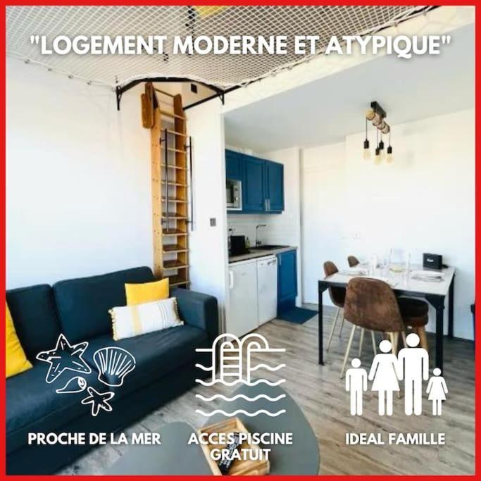 "Le Filet Du Lac" Appartement Atypique, 5 Personnes, Duplex, Vue Lac, Acces Parc Aquatique Gratuit Talmont-Saint-Hilaire Bagian luar foto